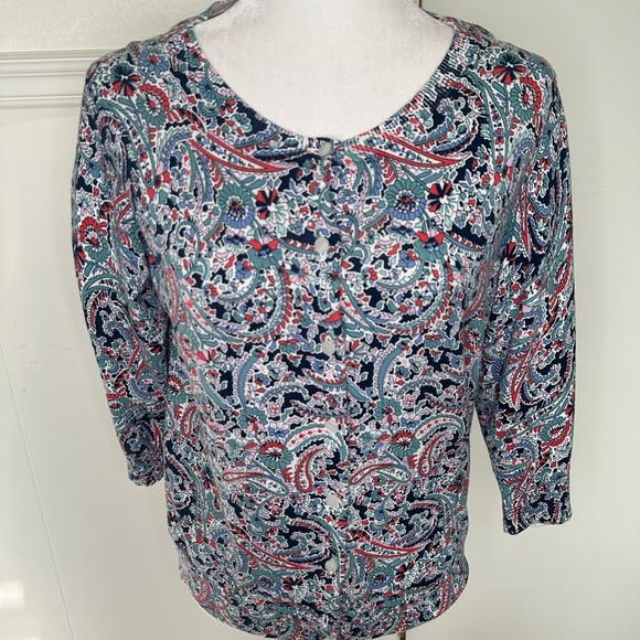 Talbots Button down Cardigan size LP - Picture 1 of 7